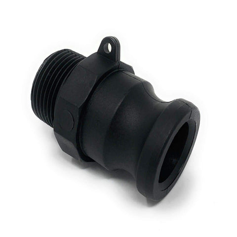 1-1/4 Inch Polypropylene Cam & Groove Fitting, F125 Male Camlock Coupler X Male NPT