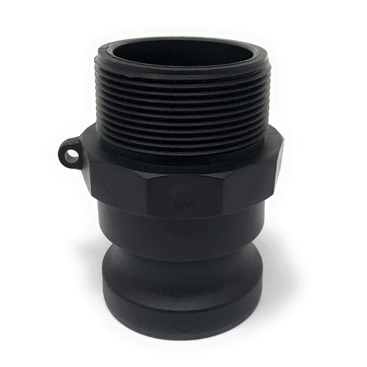 F125 Inch Polypropylene Cam & Groove Fitting, 1-1/4 Inch Male Camlock Coupler X Male NPT Thread