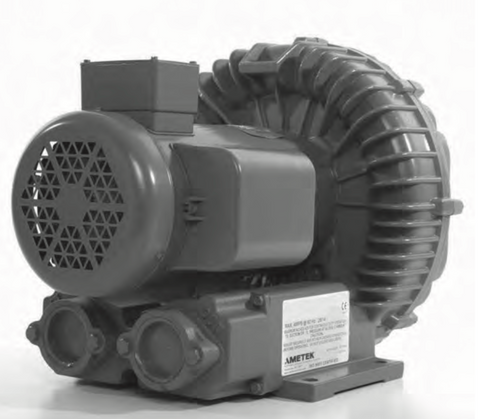 AMETEK Rotron DR555 Regenerative Blower, 4 HP