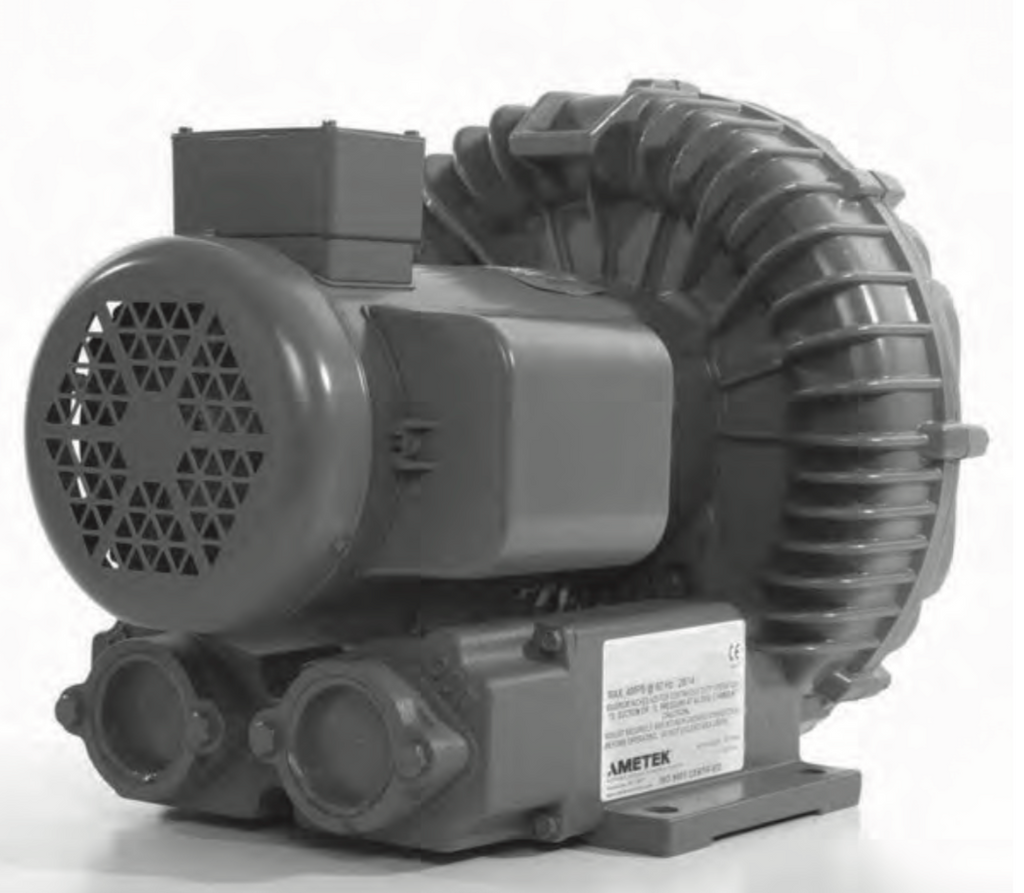 AMETEK Rotron DR656 Regenerative Blower, 4 HP
