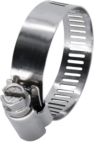 27-51 MM Worm Gear Hose Clamp, 304 Stainless Steel (1-1/2" to 2")