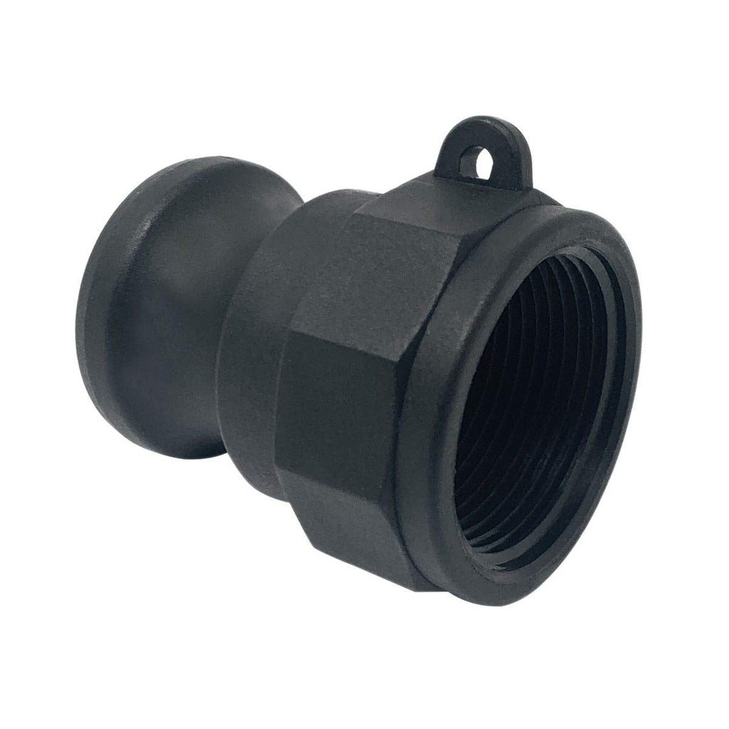 A125 Polypropylene Cam & Groove Fitting, 1-1/4 Inch Male Camlock Adapter X Female NPT Thread