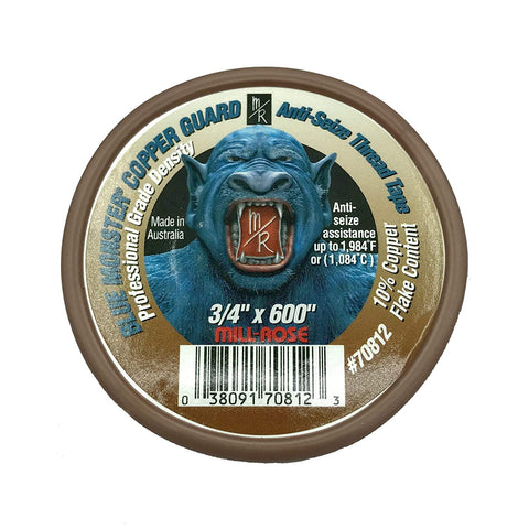 Blue Monster 70812 Copper Guard® 3/4" x 600" Anti-Seize Thread Seal Tape