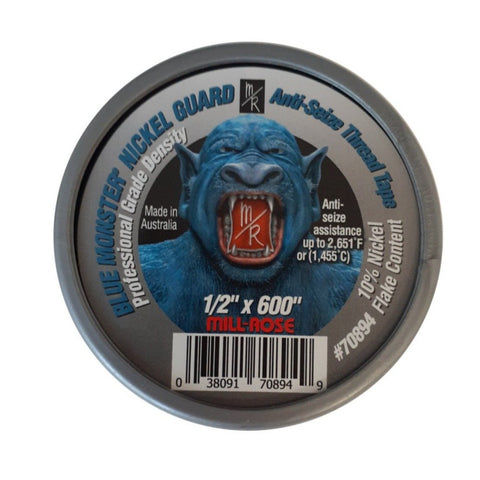 Blue Monster 70894 Nickel Guard® 1/2" x 600" Anti-Seize Thread Seal Tape