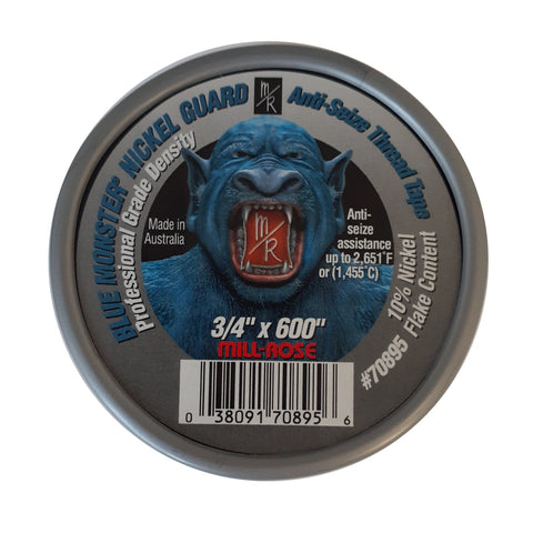 Blue Monster 70895 Nickel Guard® 3/4" x 600" Anti-Seize Thread Seal Tape