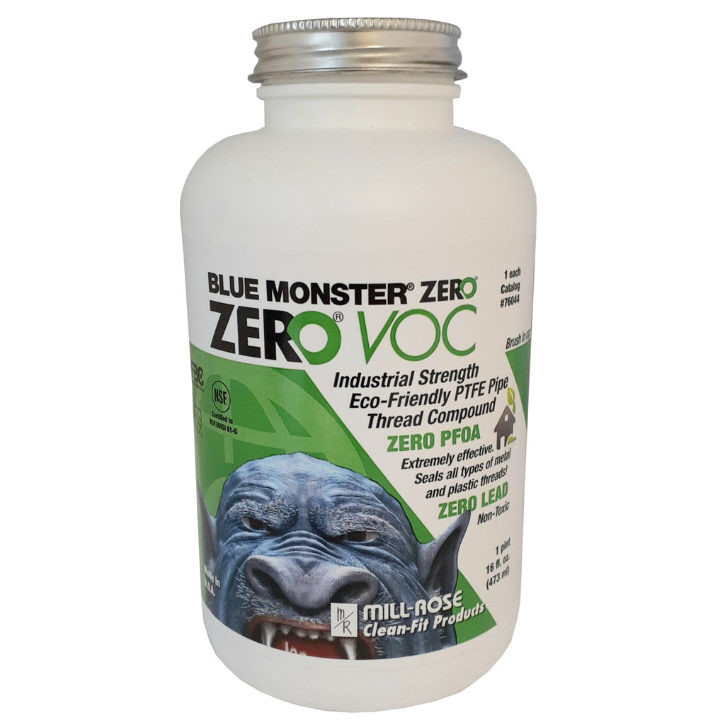 Blue Monster 76044 1 Pint (16 oz.) ZERO VOC Eco-Friendly PTFE Thread Sealant
