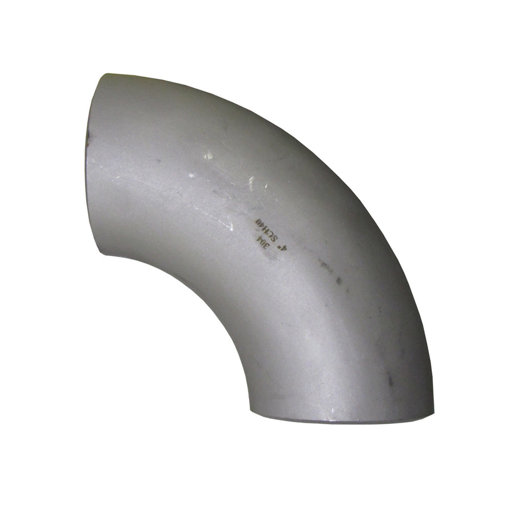 Stainless Steel 90 Degree Elbow, Weld, 304SS, Class 150 - 4 Inch