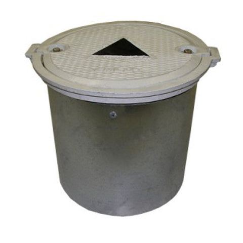 12 X 12 Inch Monitoring Well, Bolt Down Lid, Galvanized Skirt