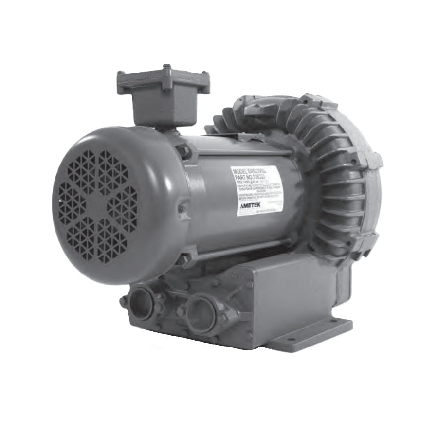 AMETEK Rotron EN523 3 HP Regenerative Blower with Explosion Proof Motor