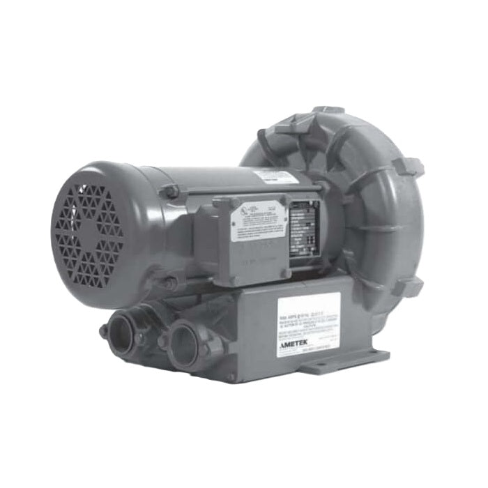 AMETEK Rotron EN404 1 HP Regenerative Blower with Explosion Proof Motor