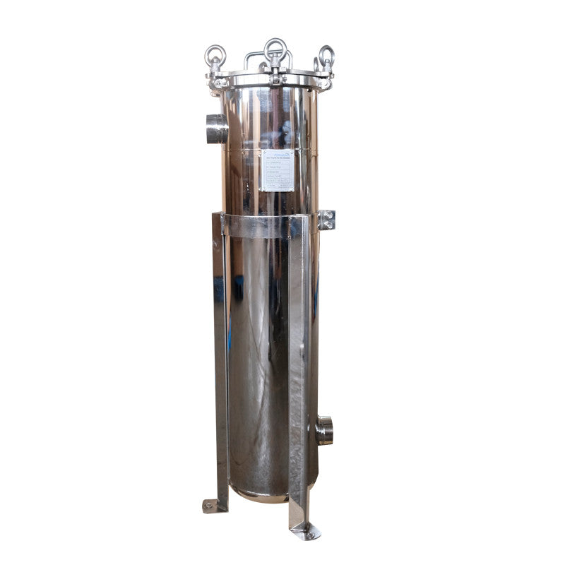 PRM #2 304 Stainless Steel Bag Filter Housing, 2 Inch NPT Inlet, Dual Side or Bottom 2 Inch NPT Outlet, 150 psi