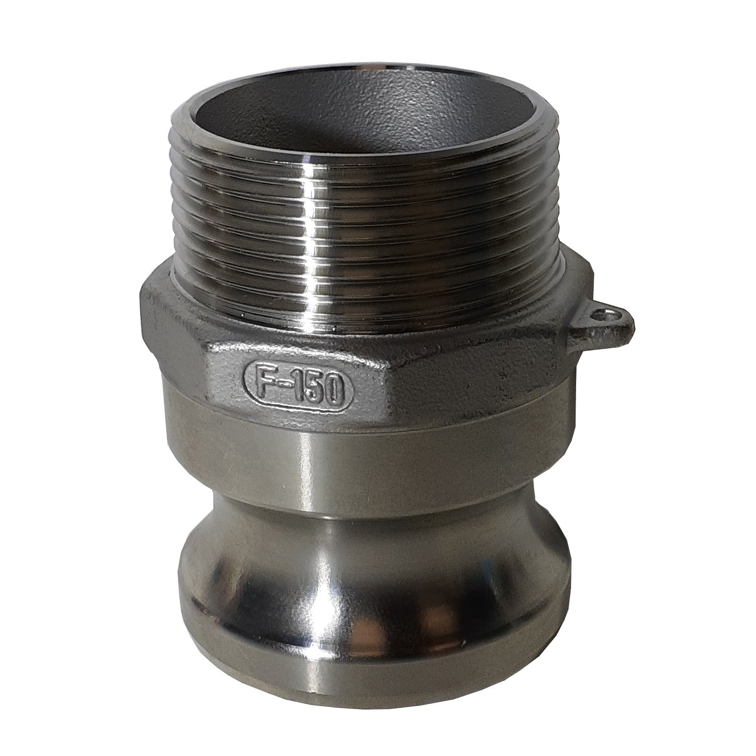 Stainless Steel Cam & Groove F200 Fitting, 2 Inch Male Camlock X Male NPT Thread