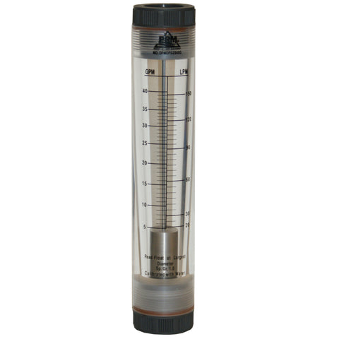 PRM FMDFG2540G 5-40 GPM Water Rotameter Flow Meter