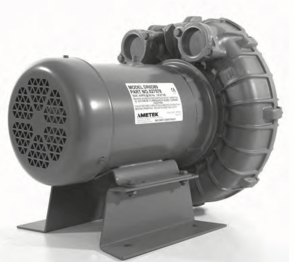 AMETEK Rotron DR6 Regenerative Blower, 3 HP