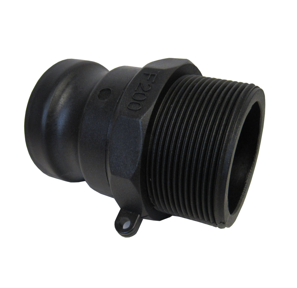 2 Inch Polypropylene Cam & Groove Fitting, F200 Male Camlock Coupler X Male NPT