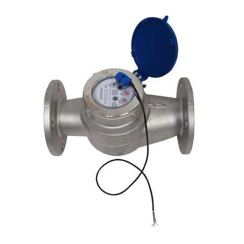 PRM 2 Inch Flanged Stainless Steel Multi-Jet Totalizing Water Meter with Pulse Output