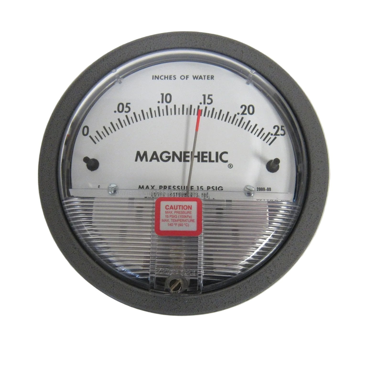 Dwyer 2000-00 Magnehelic® Differential Pressure Gauge - 0-0.25 Inches Of Water