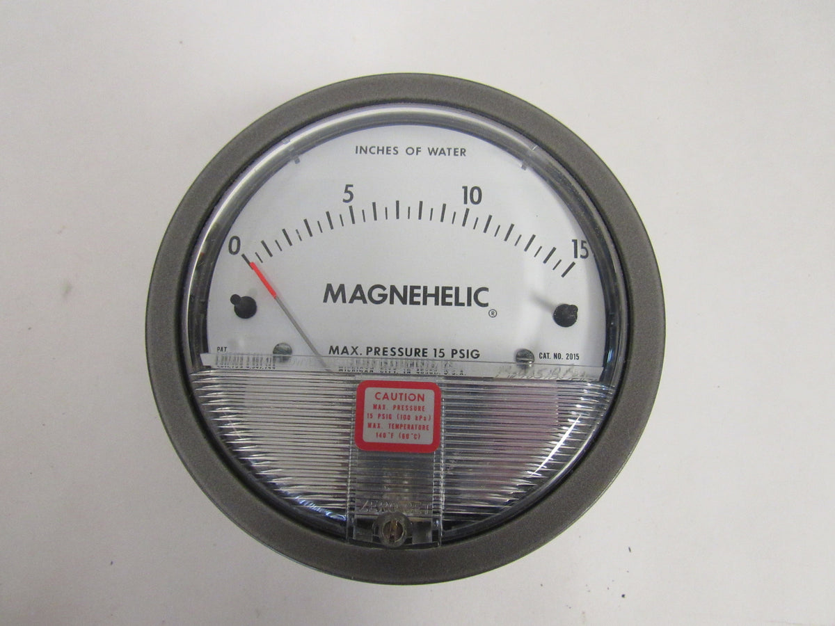 Dwyer 2015 Magnehelic® Differential Pressure Gauge - 0-15 Inches Of Wa