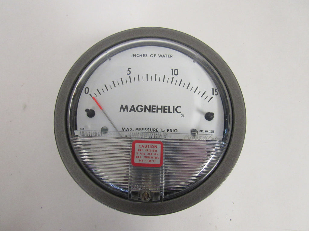 Dwyer 2015 Magnehelic® Differential Pressure Gauge - 0-15 Inches Of Water
