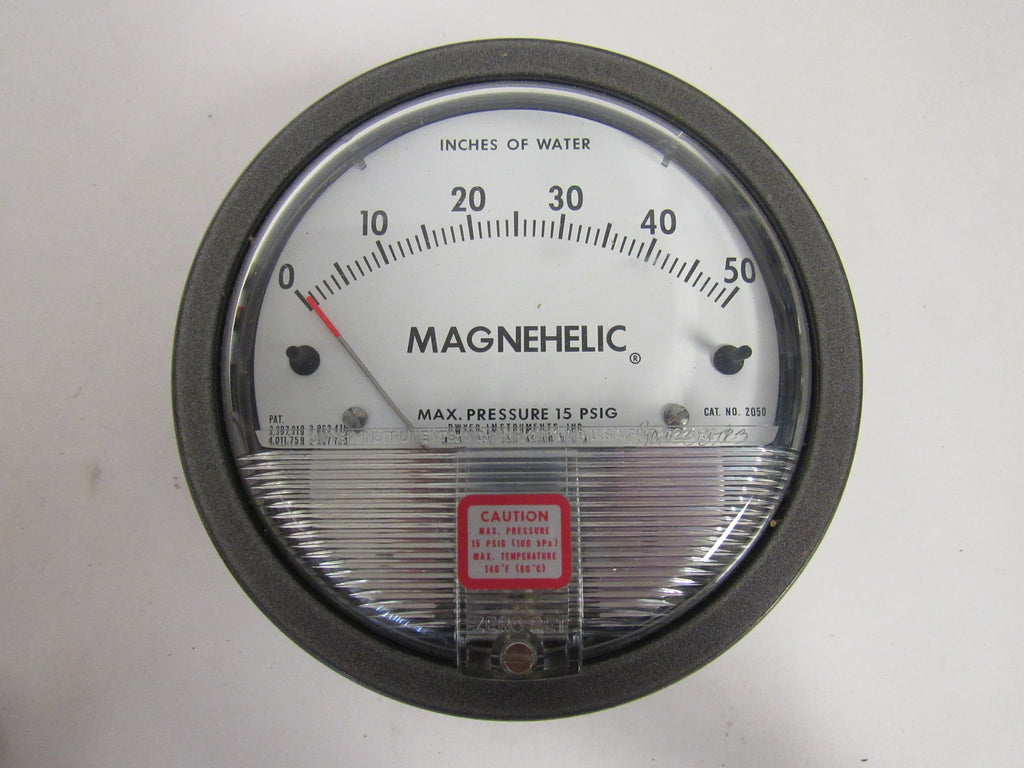 Dwyer 2050 Magnehelic® Differential Pressure Gauge - 0-50 Inches Of Water