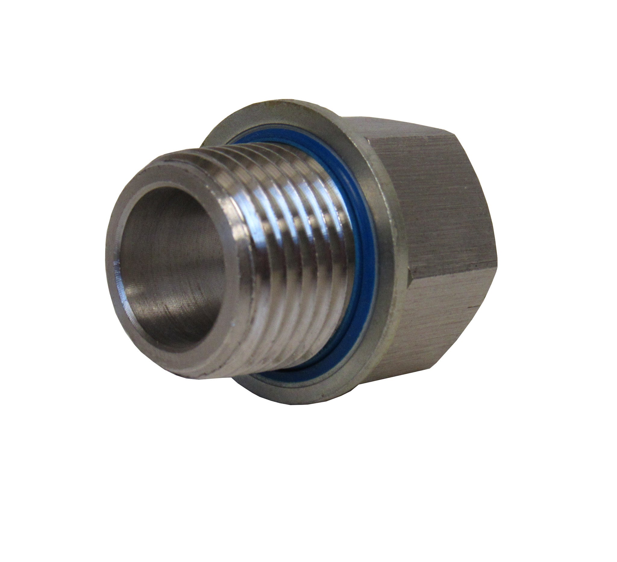 Stainless Steel Adapter, 3/8 Inch NPT Female X 3/8 Inch BSPP Male with Sealing Washer