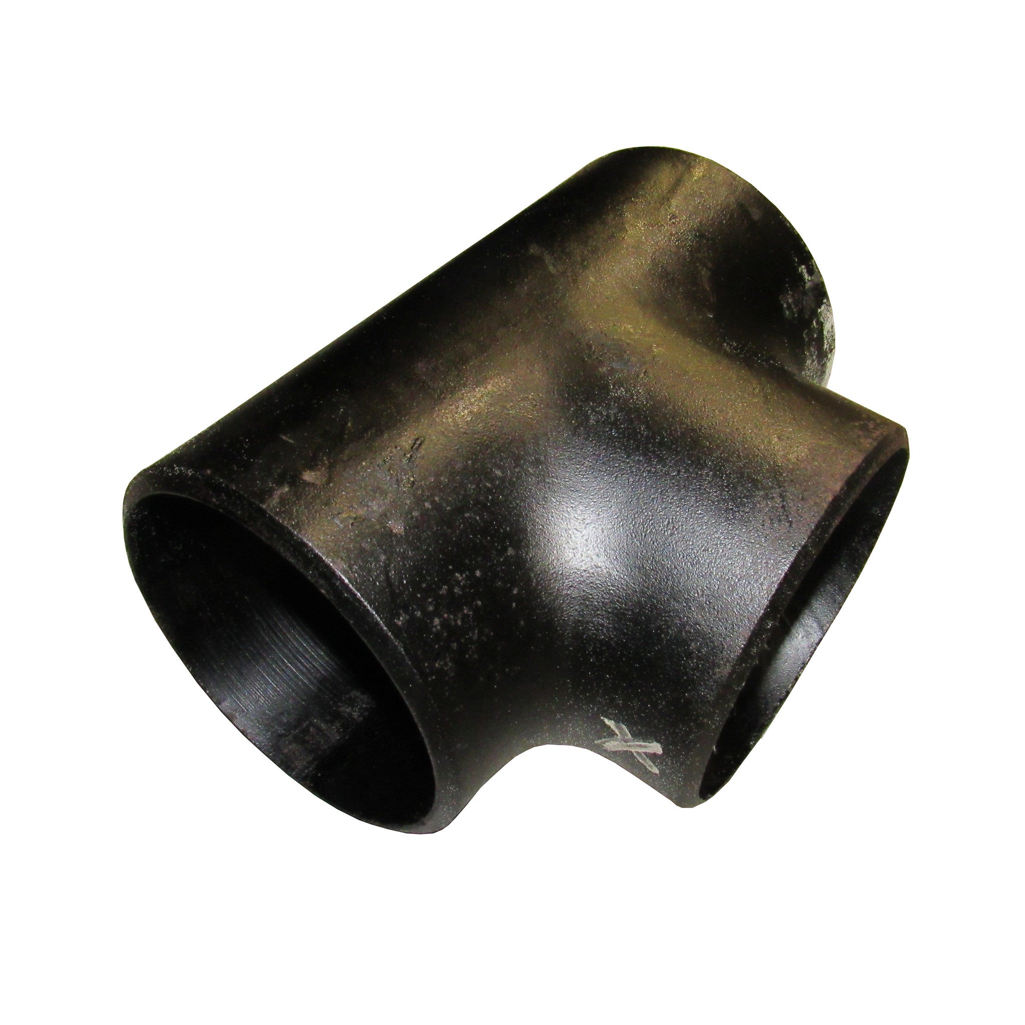 BLACK STEEL SCH 40 STRAIGHT TEE, BUTT WELD - 3 INCH 