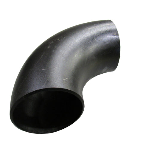 Black Steel Sch 40 90 Degree Elbow, Long Radius, Butt Weld - 6 Inch