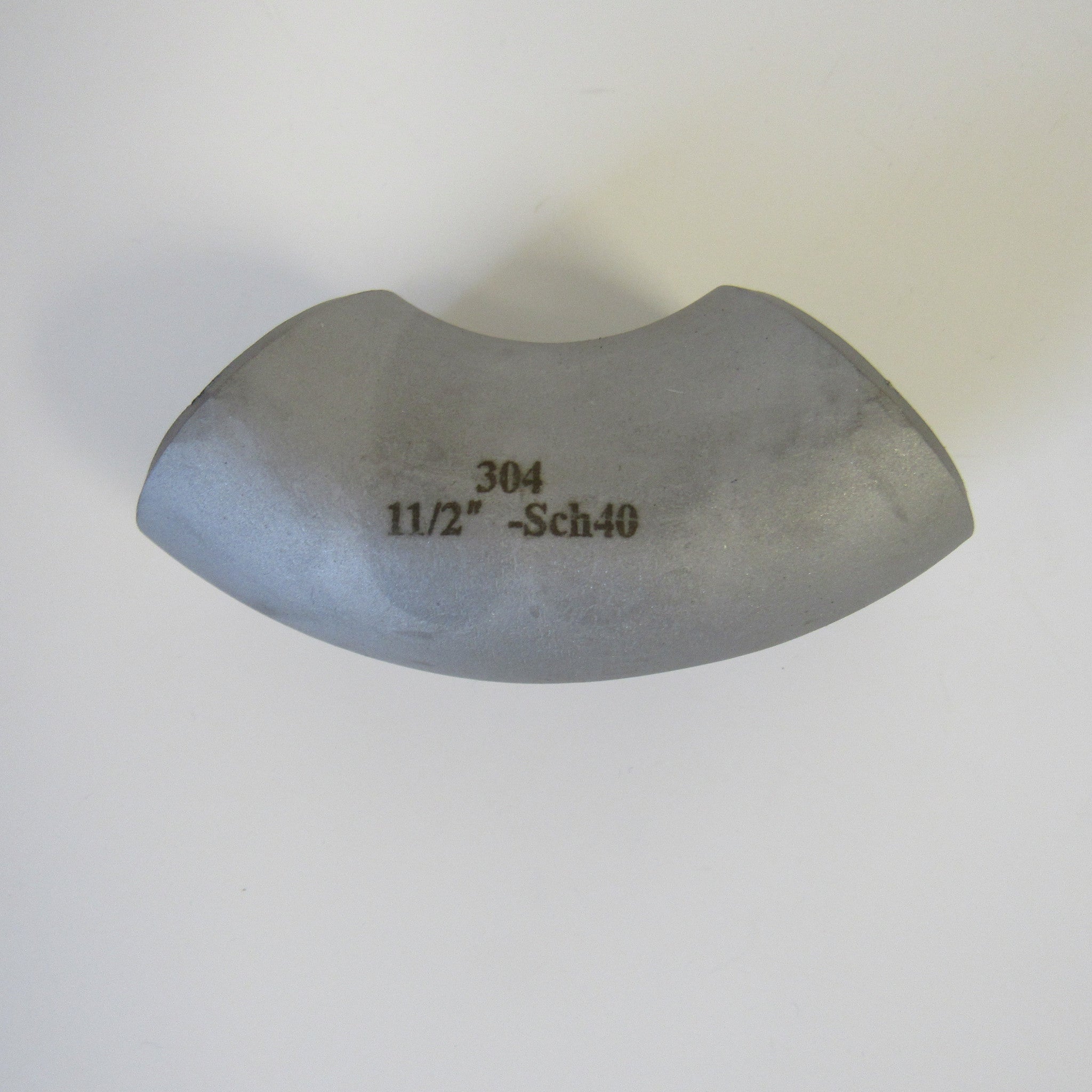 Stainless Steel 90 Degree Elbow, Weld, 304SS, Class 150 - 1-1/2 Inch