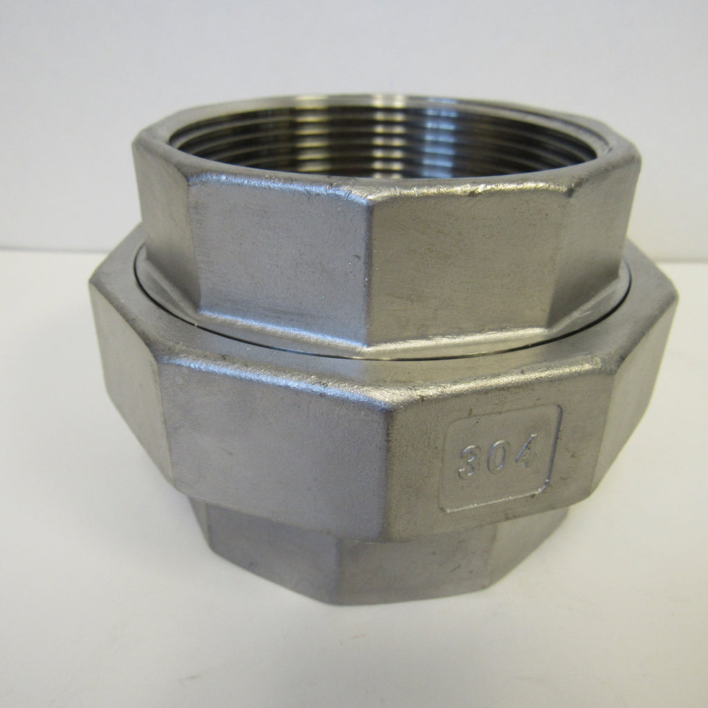 Stainless Steel Union, 304SS, Class 150 - 4 Inch NPT