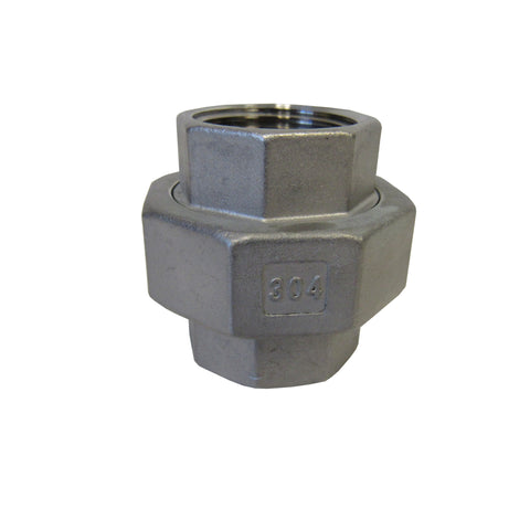Stainless Steel Union, 304SS, Class 150 - 3/4 Inch NPT