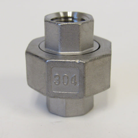 Stainless Steel Union, 304SS, Class 150 - 1/2 Inch NPT