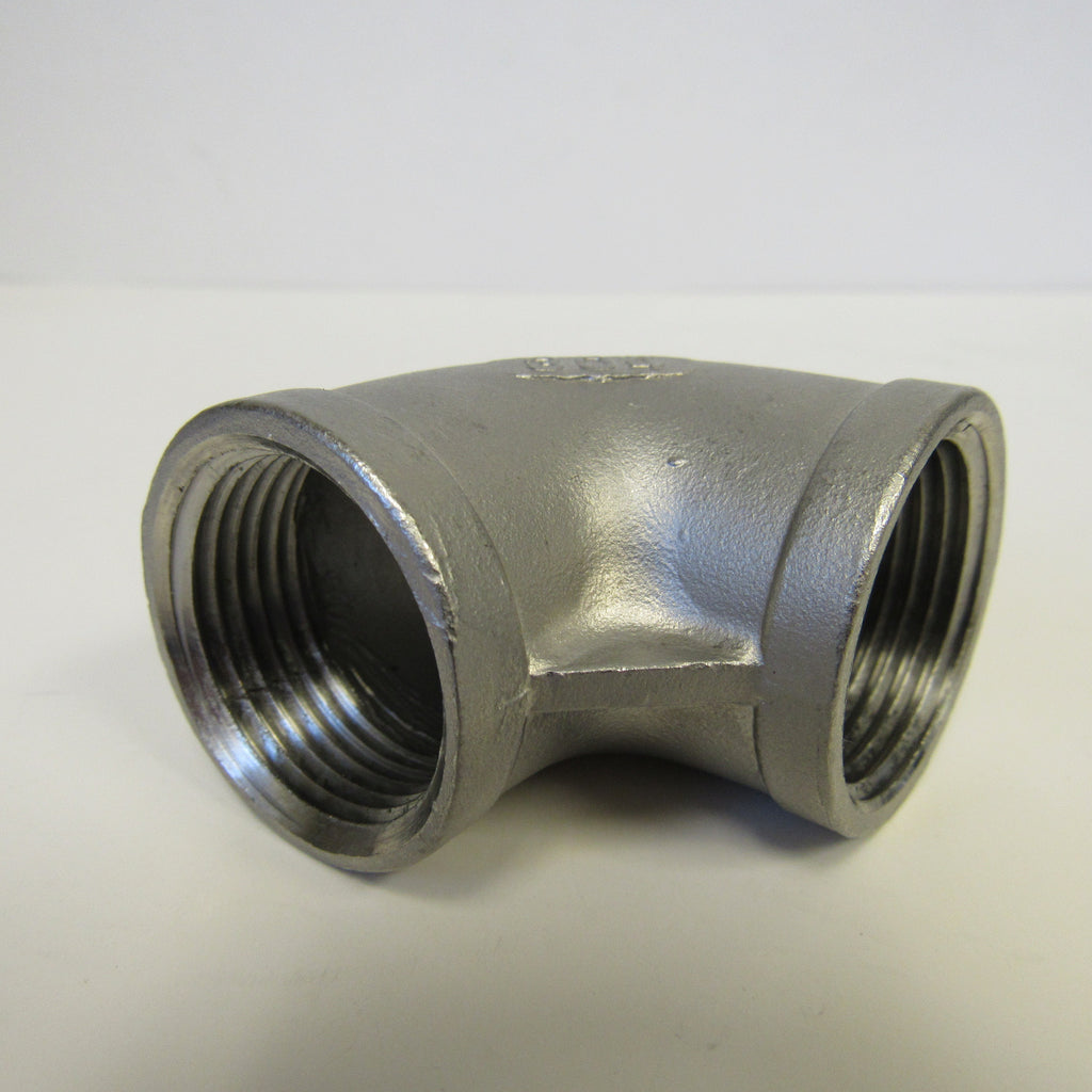 304 Stainless Steel 90 Degree Elbow, Class 150, 4 Inch NPT Thread