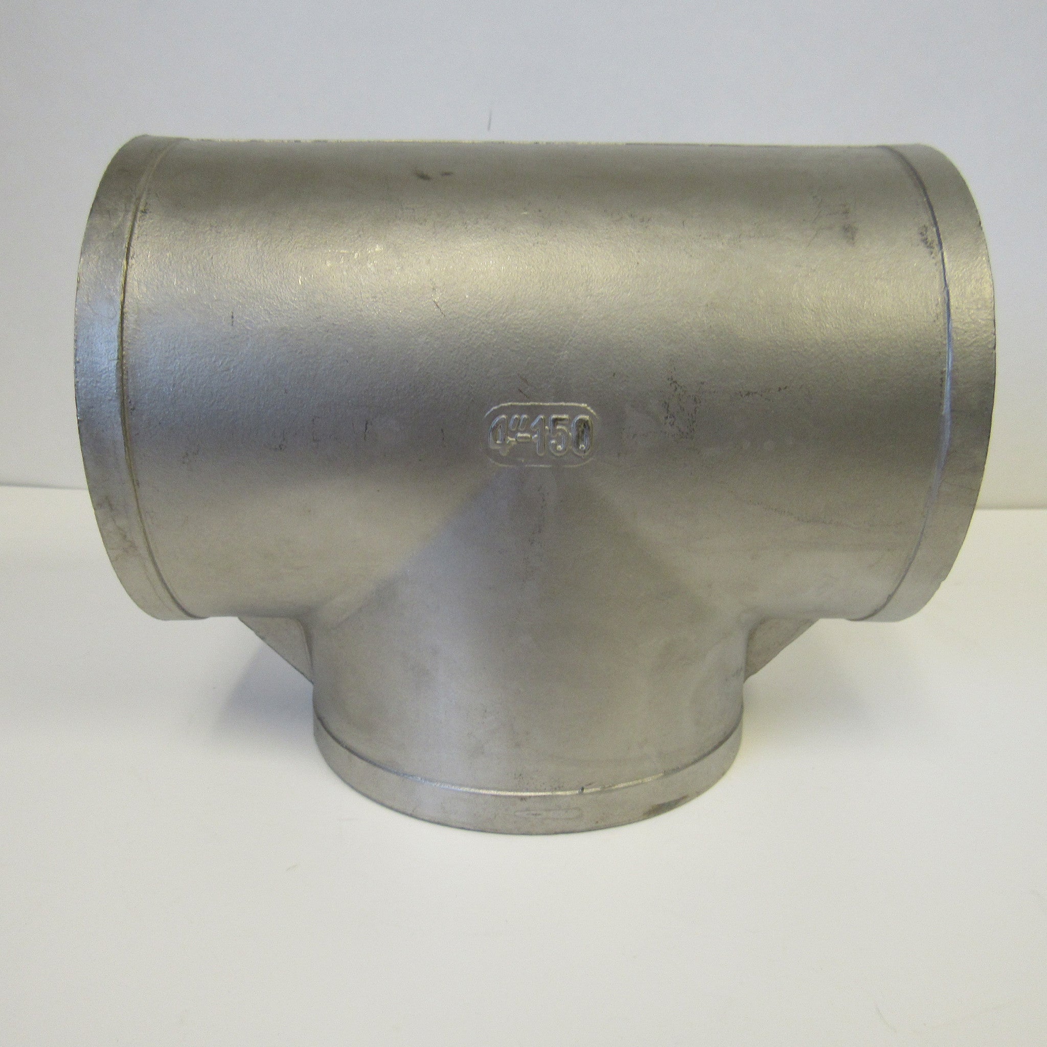 304 Stainless Steel Straight Tee, Class 150, 1-1/4 Inch NPT Thread