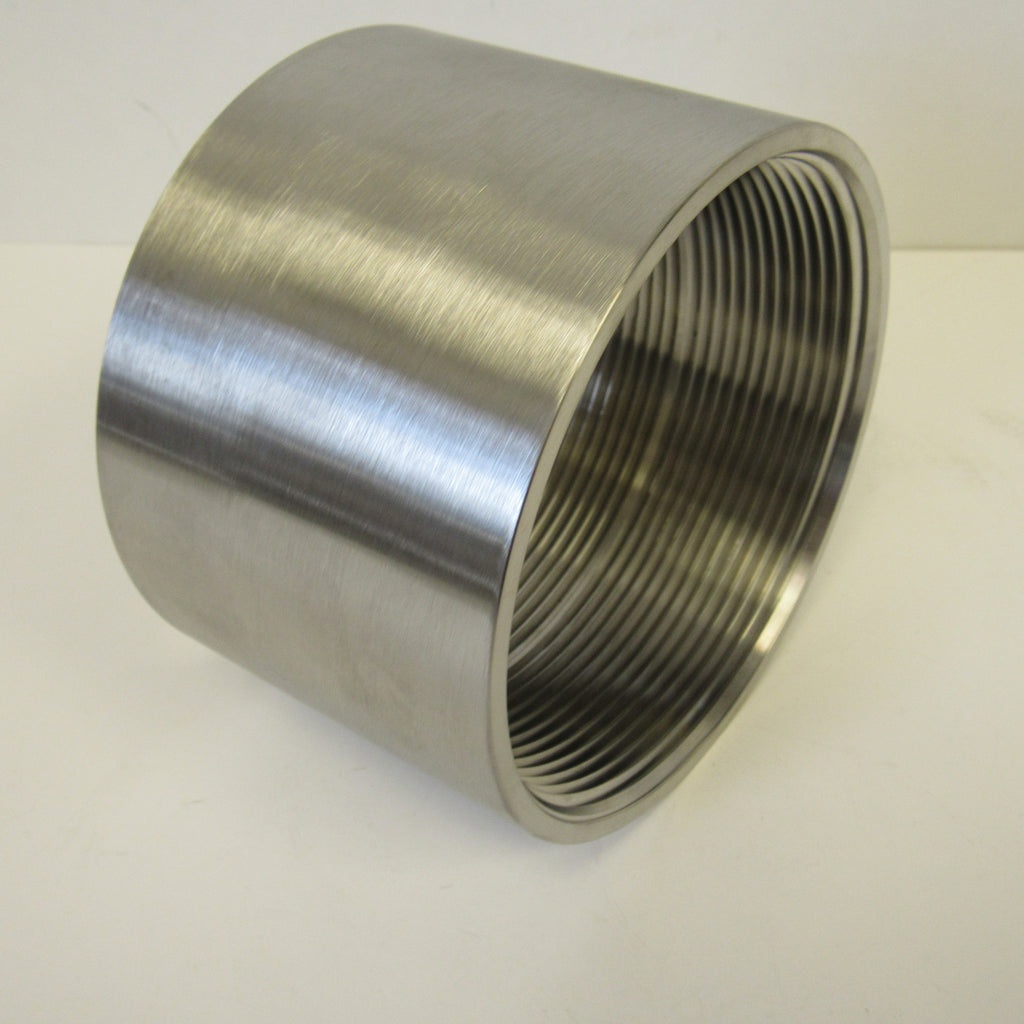 Stainless Steel Straight Coupling, 304 SS, Class 150 - 1-1/4 Inch NPT