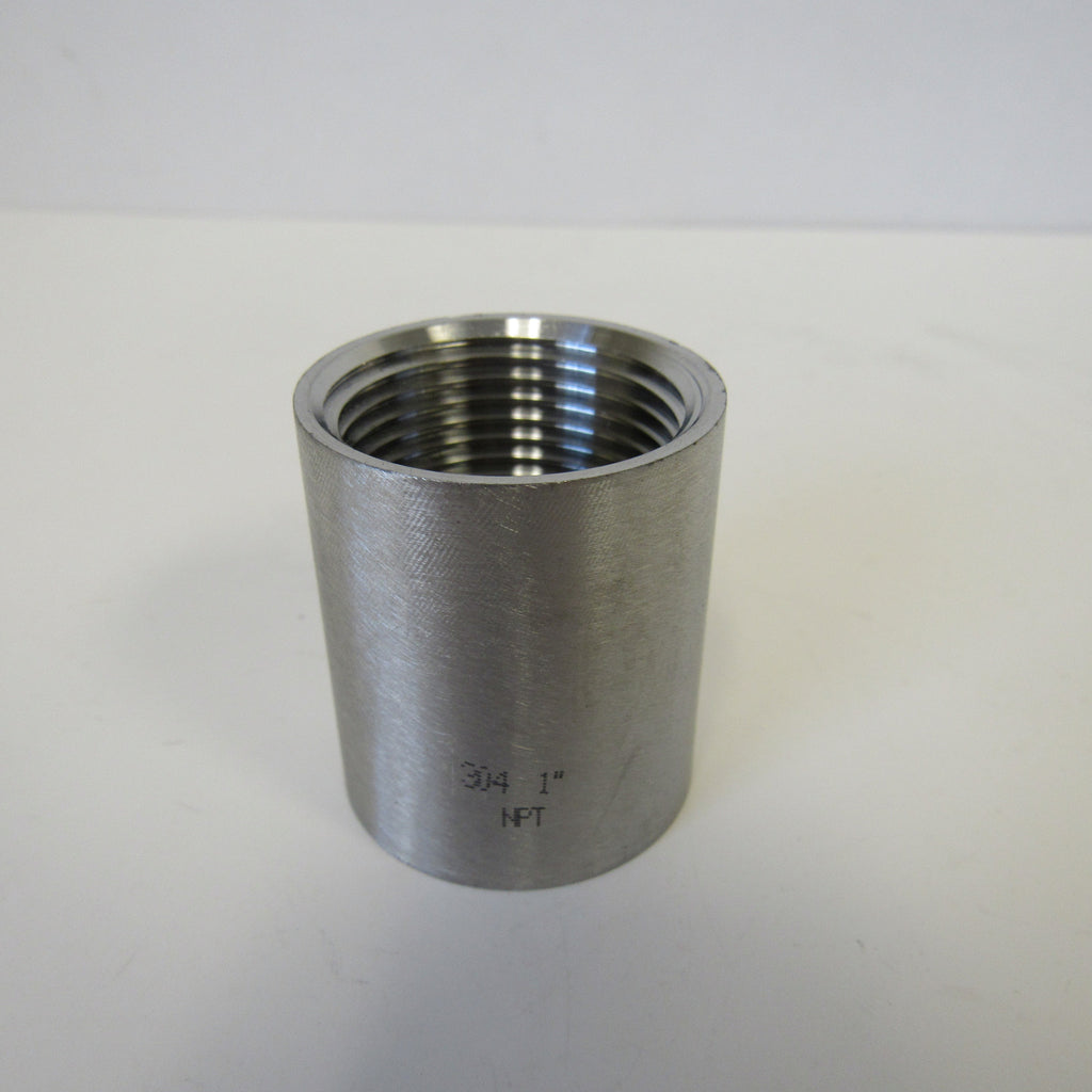 Stainless Steel Straight Coupling, 304 SS, Class 150 - 3/4 Inch NPT