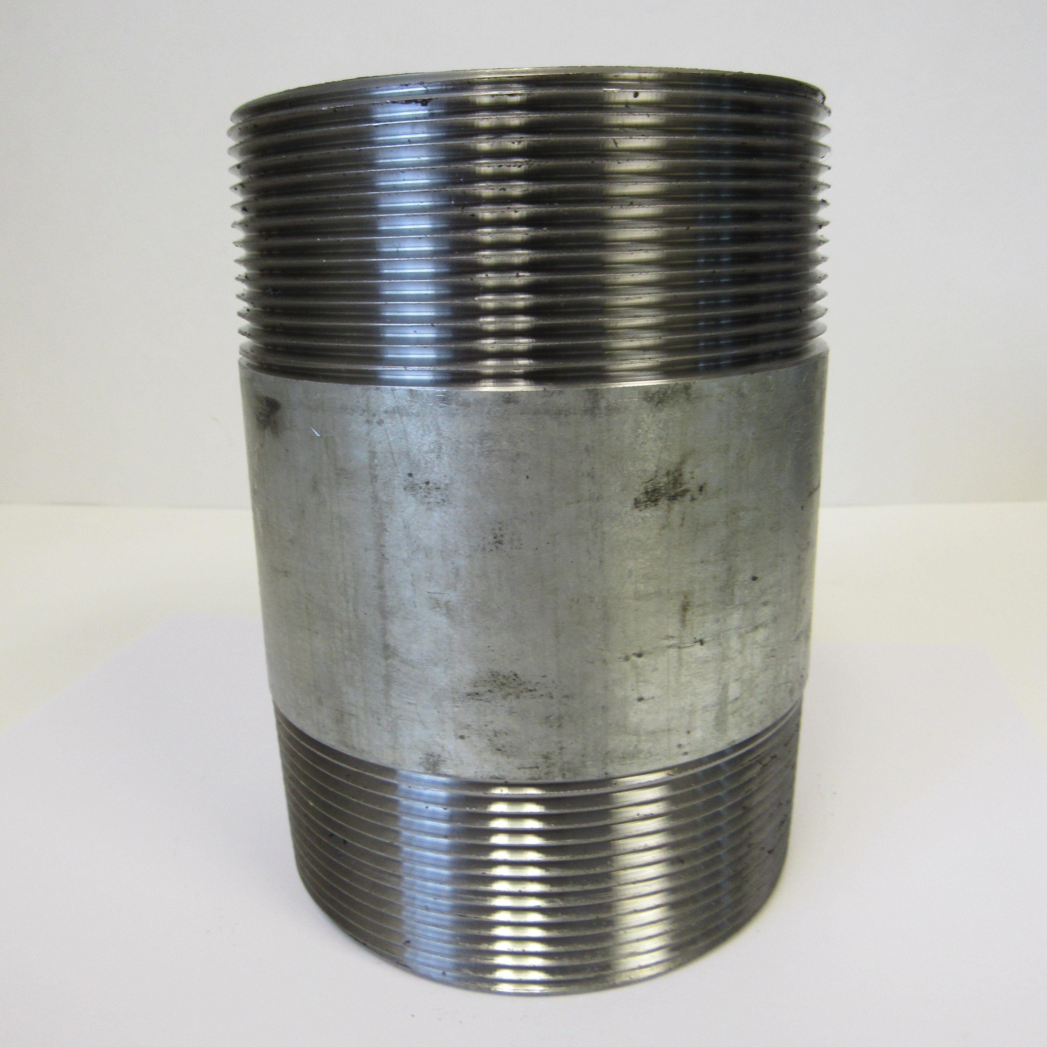 Galvanized Pipe Nipple, 4 Inch x 6 Inch