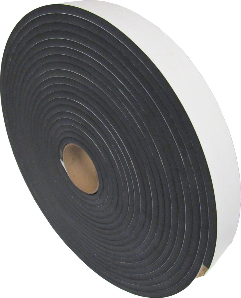 Air Stripper Gasket, 3/8 Inch x 2 Inch W x 50 Foot L Roll of Closed Cell Foam Gasket wih Self Adhesive Backing