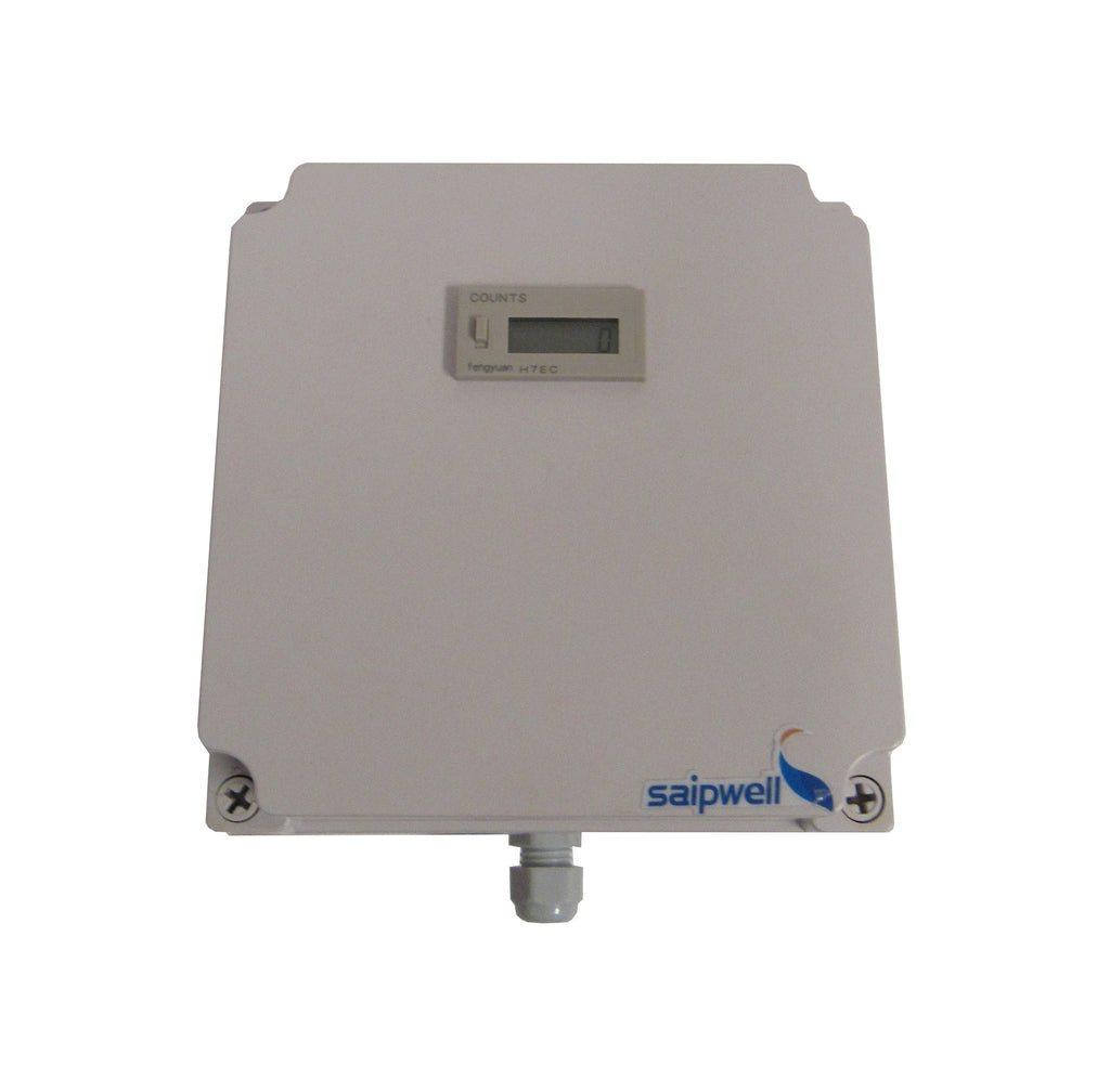 Saipwell 6" x 6" x 4" PVC Junction Box with Digital Meter Installed