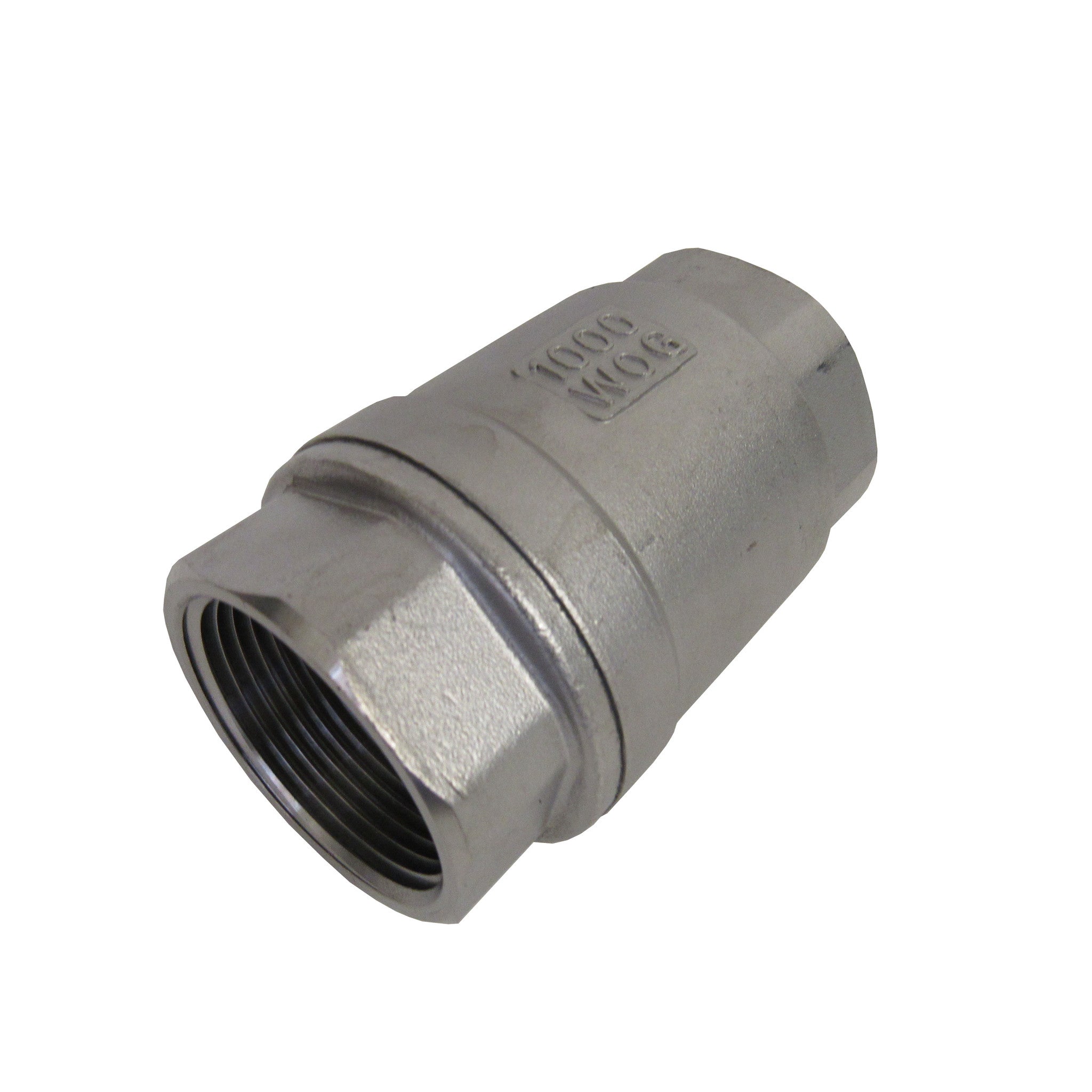 1 Inch NPT 304 Stainless Steel Spring Check Valve, 1000 WOG