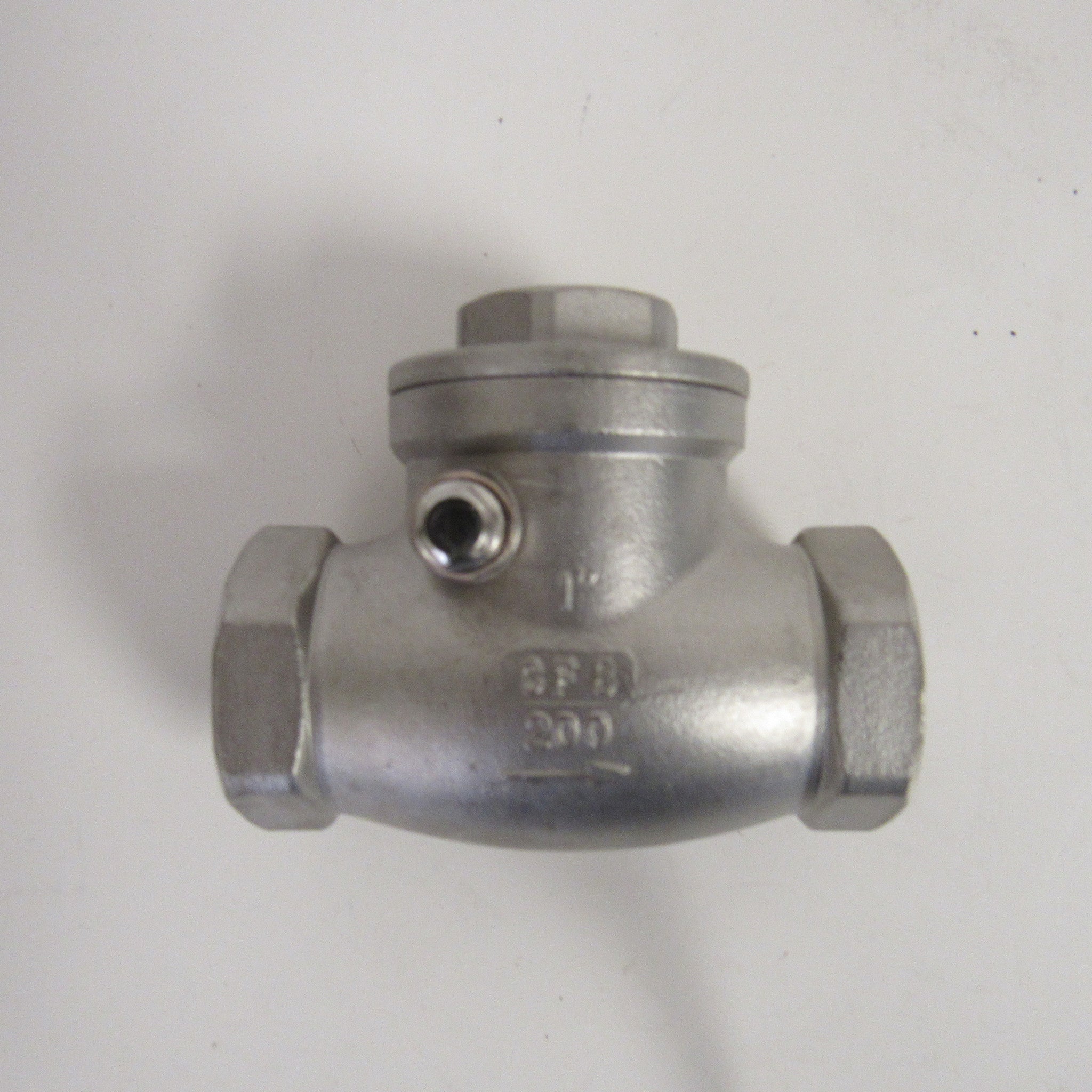 Horizontal Swing Check Valve, 1 Inch NPT, 304 SS, 200 PSI