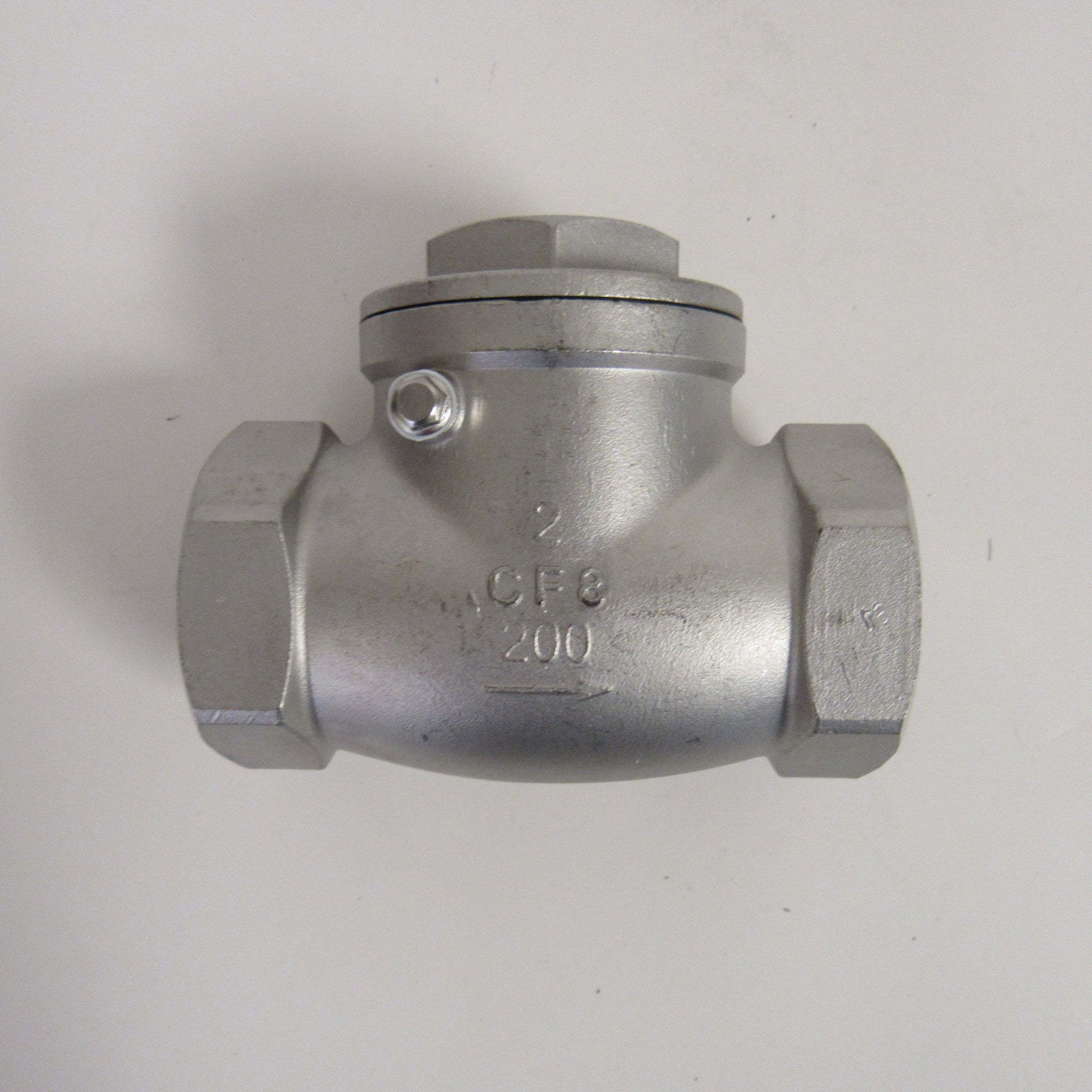 Horizontal Swing Check Valve, 1 Inch NPT, 304 SS, 200 PSI