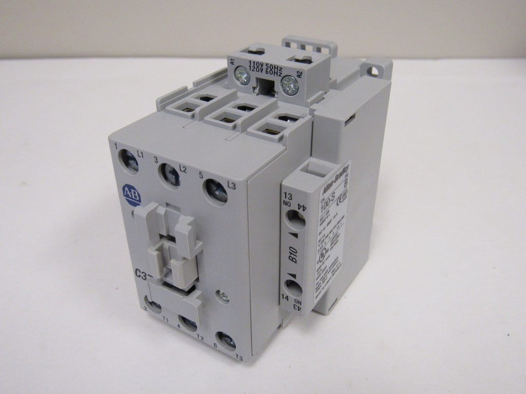 Allen-Bradley 100-C23D10 IEC Standard Contactor, 23 Amp, 120VAC Coil