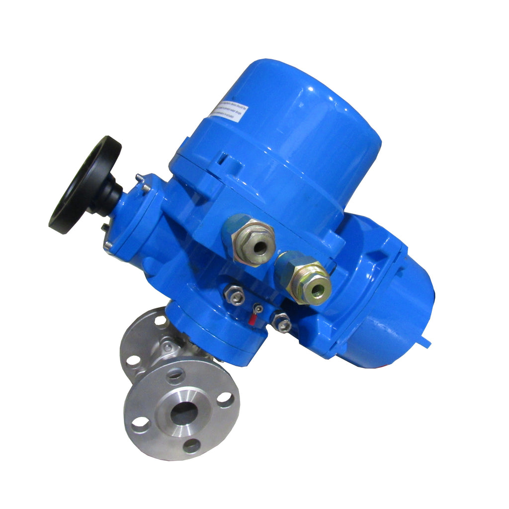 ELECTRIC ACTUATOR STAINLESS STEEL BALL VALVES, 2 PIECE 304 SS; 150# FLANGE