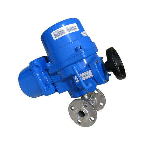 ELECTRIC ACTUATOR STAINLESS STEEL BALL VALVES, 2 PIECE 304 SS; 150# FLANGE
