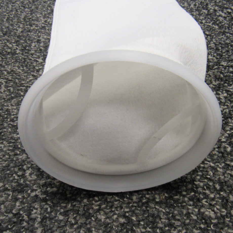 #2 Size Liquid Filter Bags - Polyester Felt, Polypropylene Ring - 10 Micron 
