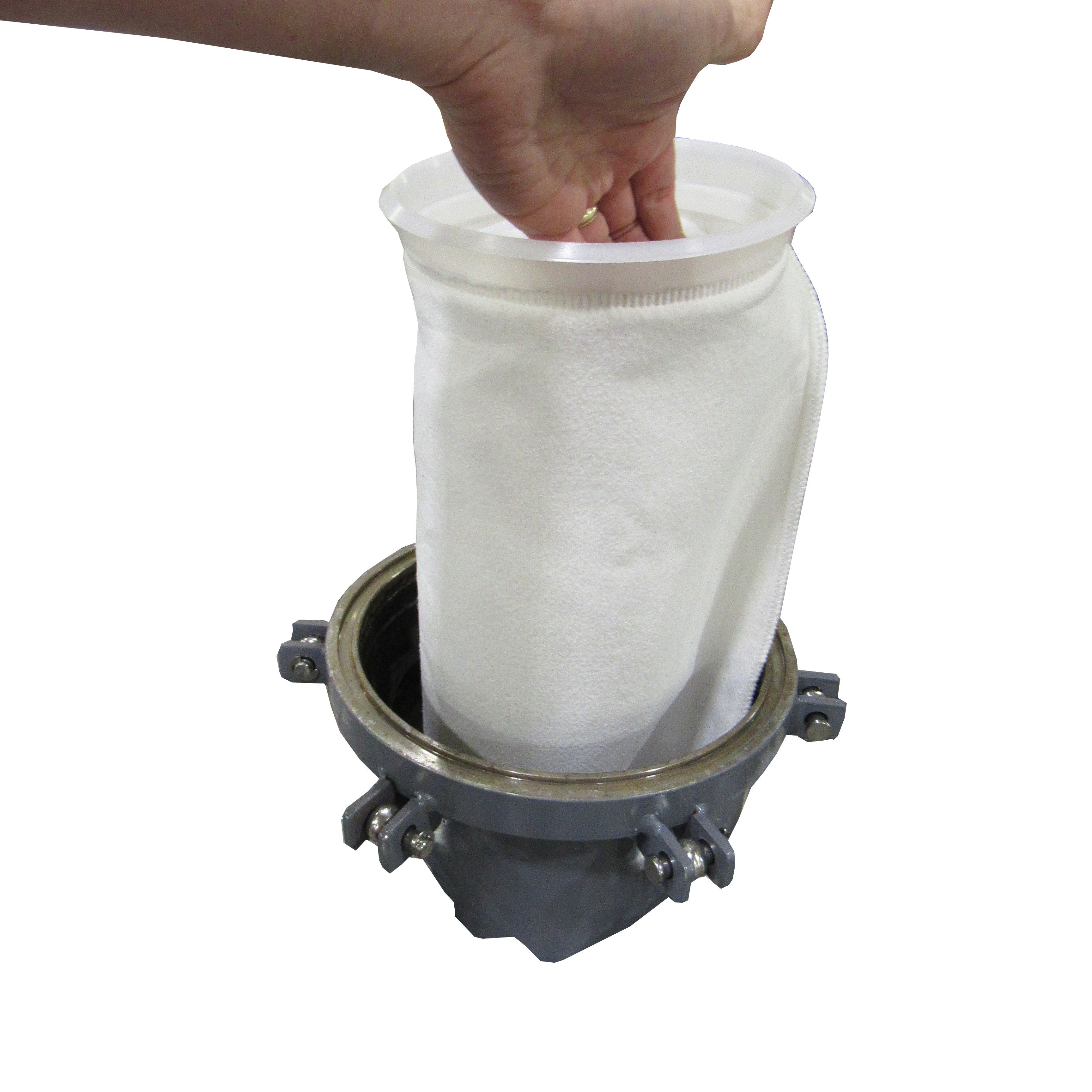 #2 Size Liquid Filter Bags - Polyester Felt, Polypropylene Ring - 1 Micron 