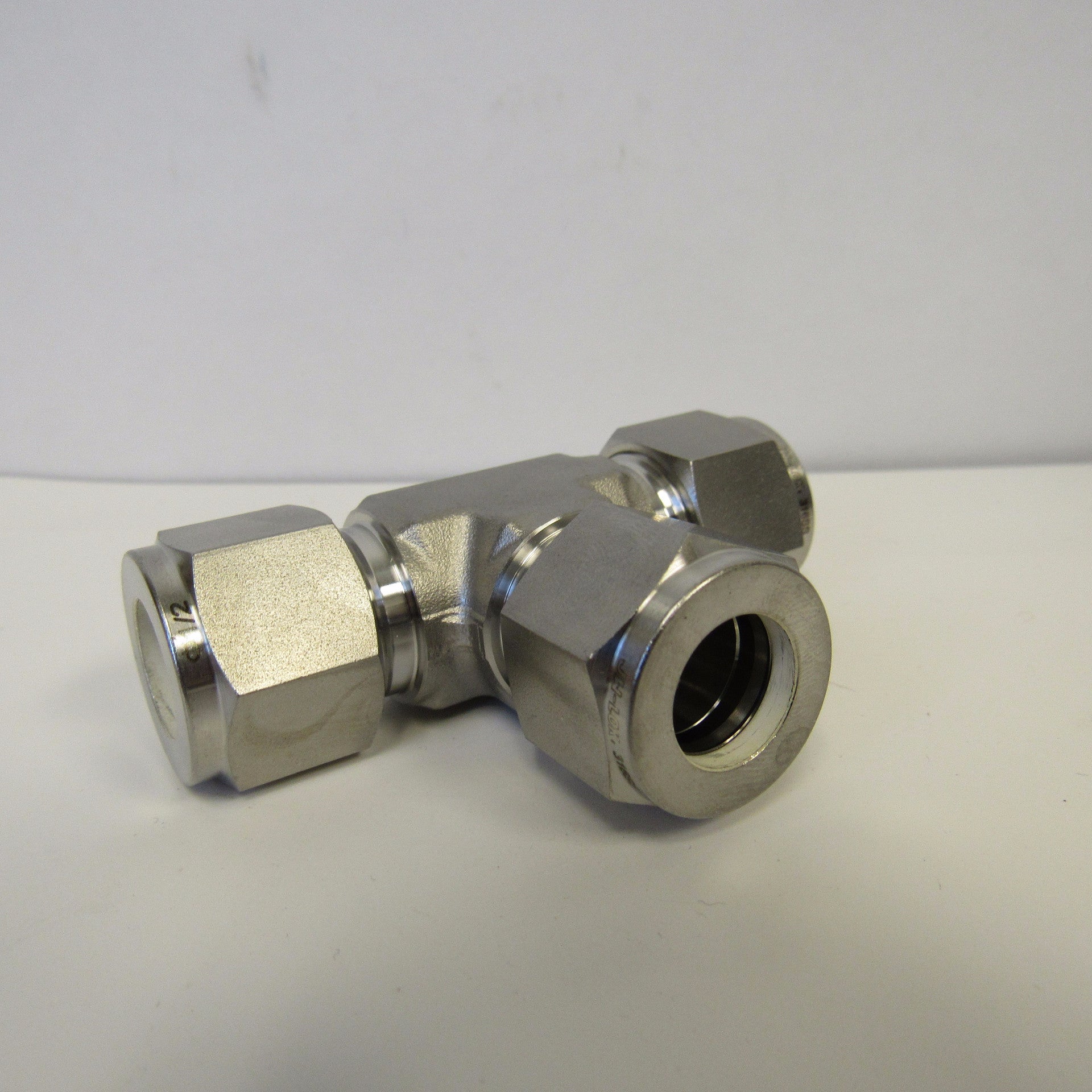 316 SS Compression Fitting, 1/2 Inch Tube Union Tee