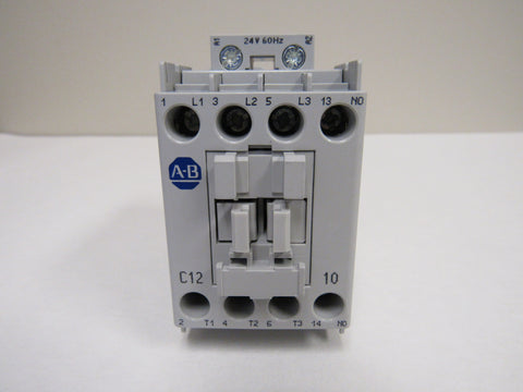 Allen-Bradley 100-C12J10 IEC Standard Contactor, 12 Amp, 24VAC Coil