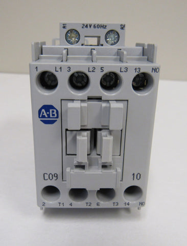 Allen-Bradley 100-C09J10 IEC Standard Contactor, 9 Amp, 24VAC Coil