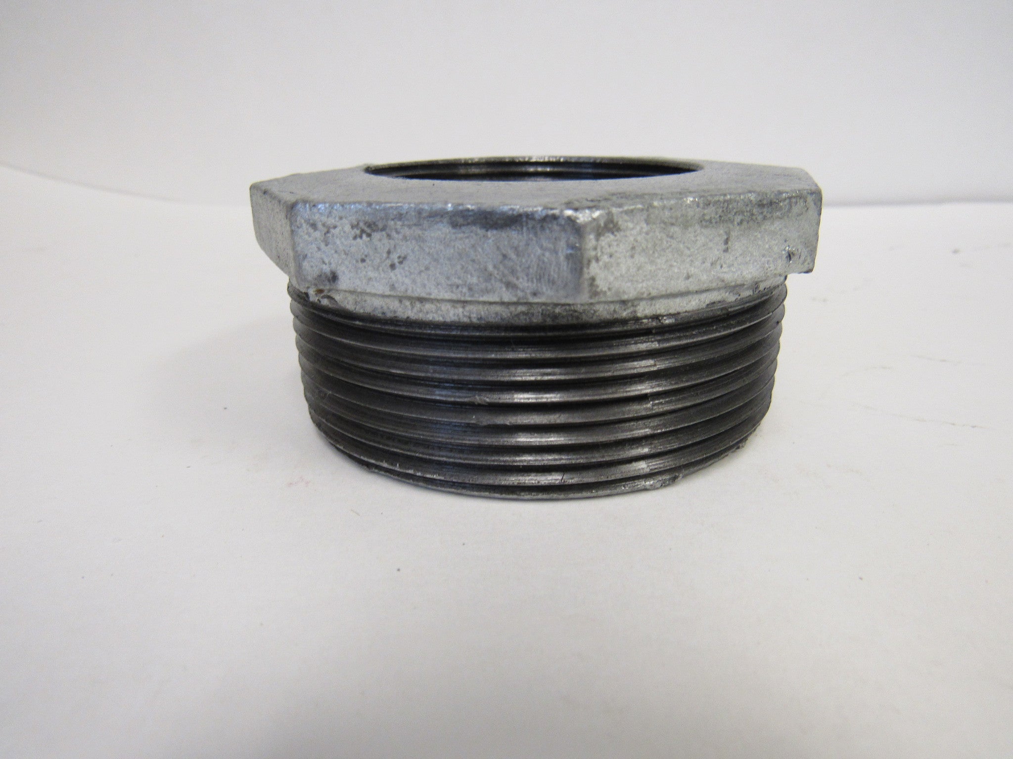 Galvanized Reducing Bushing, 1-1/2 Inch x 1-1/4 Inch NPT Thread